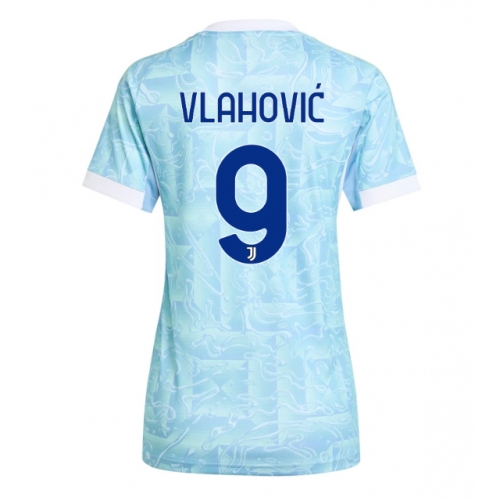 Billige Fotballdrakt Juventus Dusan Vlahovic #9 Replika Bortedrakt Dame 2025-26 Kortermet Billige Fotballdrakt Juventus Dusan Vlahovic #9 Replika Bortedrakt Dame 2025-26 Kortermet